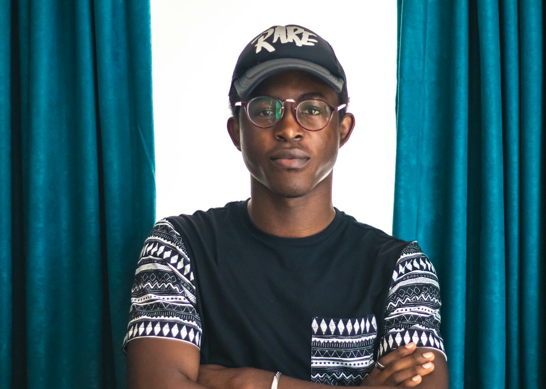 Portrait of happy Claudee reviewer